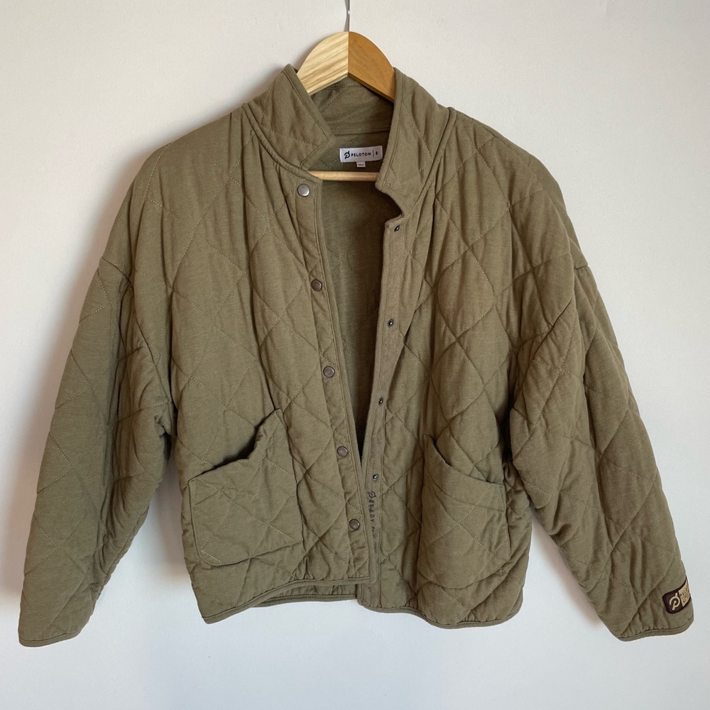Peloton Olive Quilted Women's Jacket